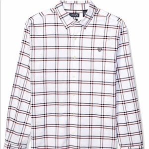 Mens Chaps Stretch Oxford Long Sleeve Button Down Shirt Size Large NWT